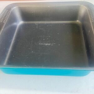 Square Baking Pan‎ Dish non-slip handles СЕГЕВВУРЕ ILI MT Blue  8"
